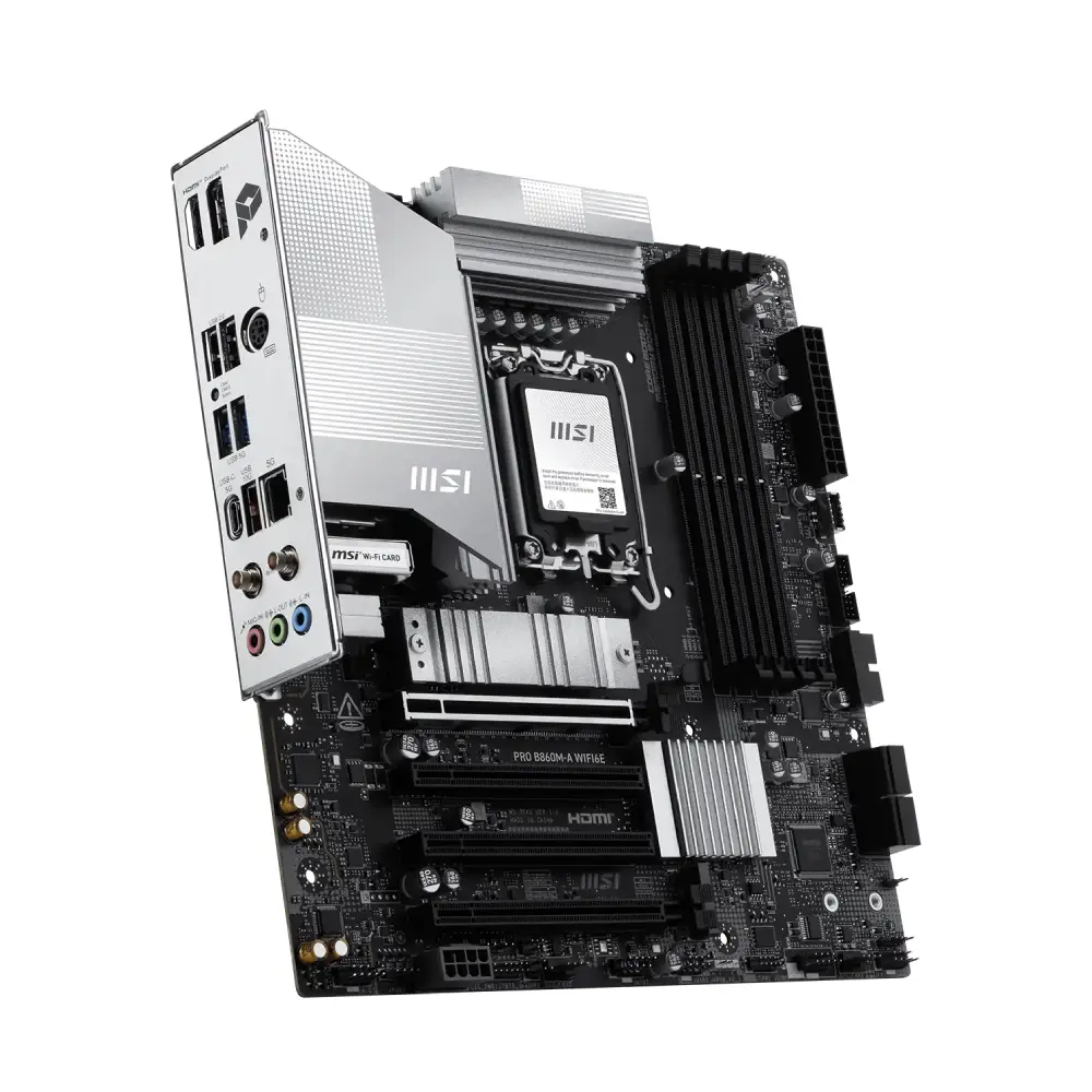 MSI Motherboard PRO B860M-A WIFI6E DDR5 For Ultra Processors view 3